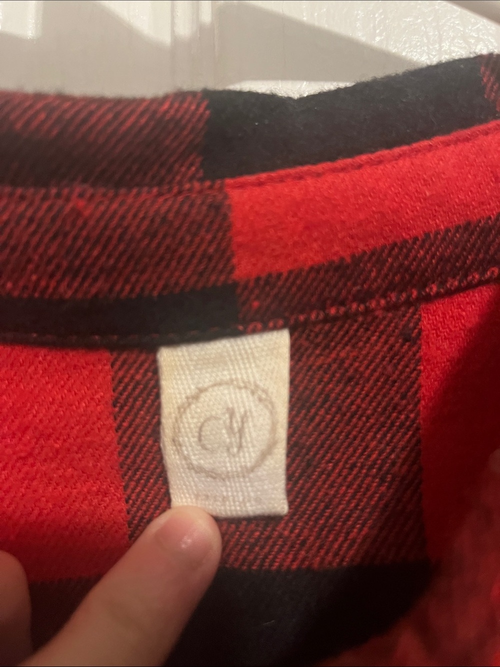 CY Red Plaid Dress with Belt - Picture 2 of 6